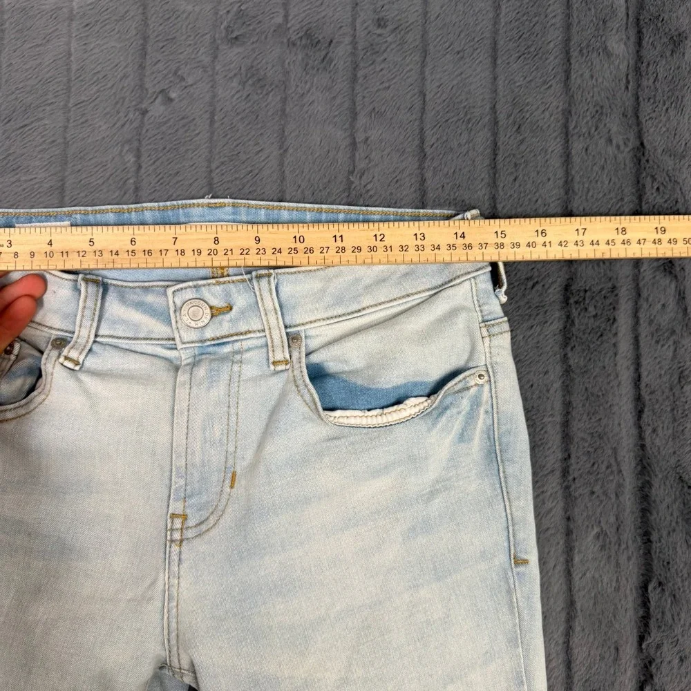 PacSun Mens Stacked Skinny Light Wash Blue Denim Jeans 28x30 Stretch RN090233